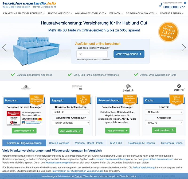 Versicherungstarife.info 2019